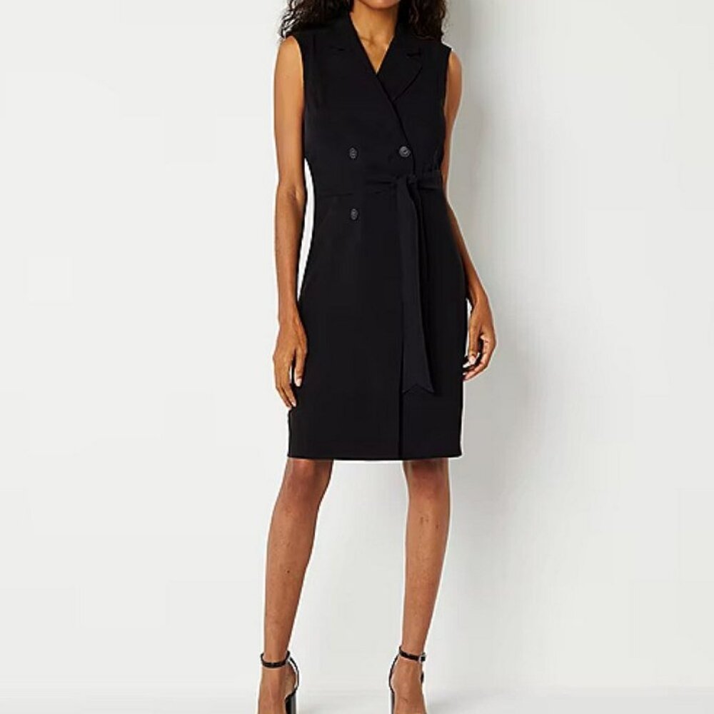 New Worthington Midi Jacket Dress Black, Sizes XL, XXL